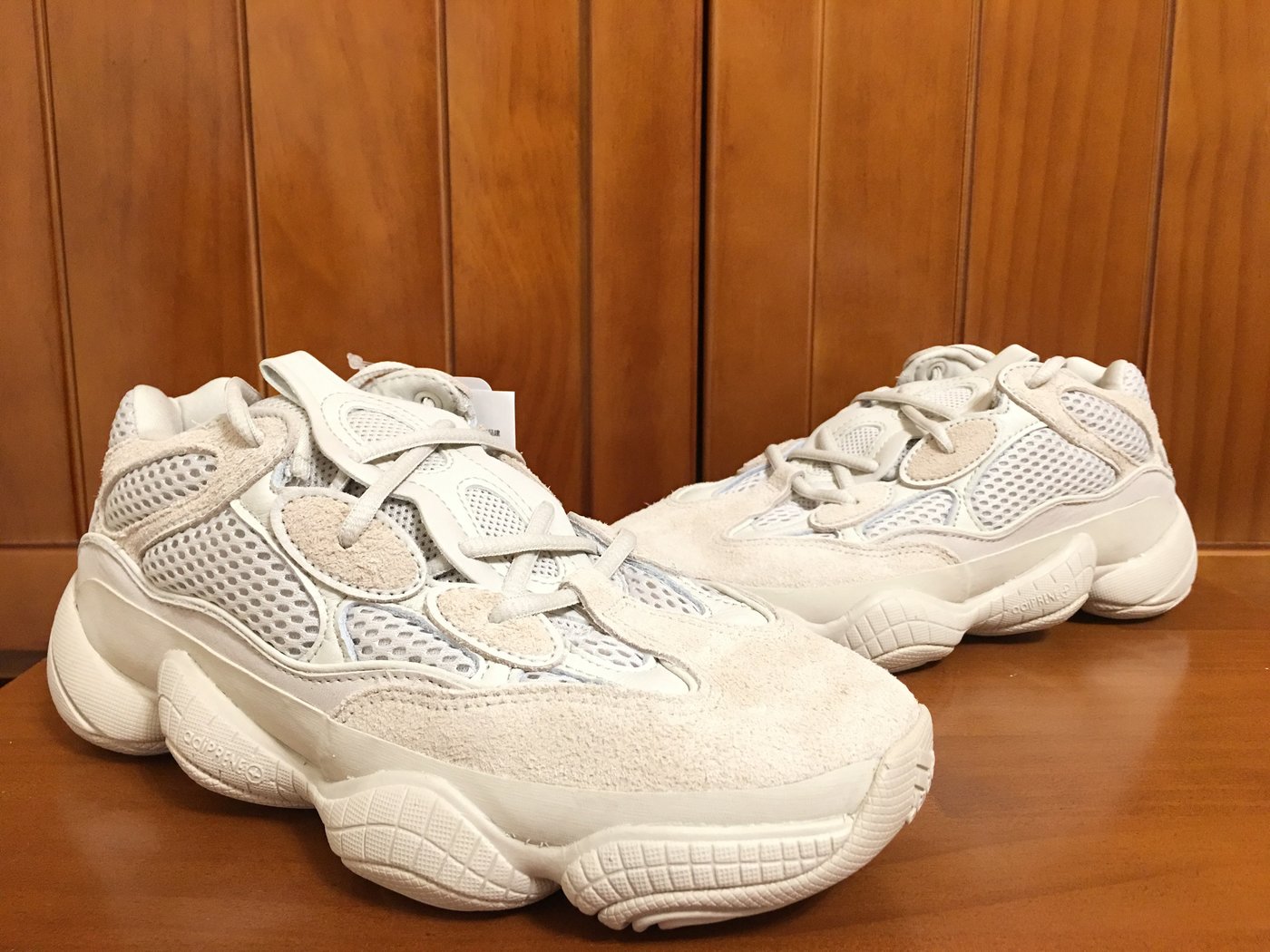 H-Sneaker】全新ADIDAS YEEZY 500 BLUSH 麂皮老爹復古慢跑限量男鞋