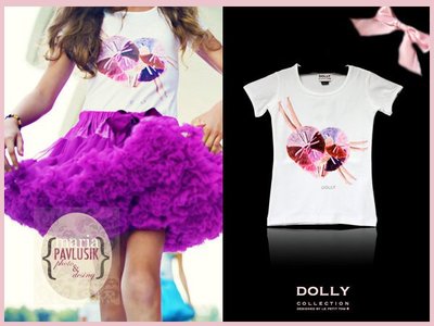 【童夢屋】荷蘭Dolly- 白色繽紛澎裙上衣.短袖T恤.6-8歲.TEEN(12+)歲.【2271】現貨特價