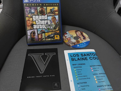 可玩可收藏 遊戲PS4 俠盜獵車手 5 Grand Theft Auto V GTA5 豪華版 中文版