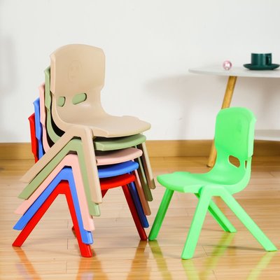 加厚兒童椅子幼兒園靠背椅寶寶椅子塑料小孩學習桌椅家用防滑凳子-LOLA創意家居
