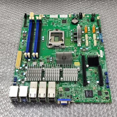 超微X10SLH-N6-ST031主板X540芯片610000M電口 支持E3-V3純DDR3記憶體