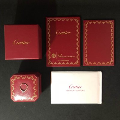 《三福堂國際珠寶名品1207》Cartier 1895 SOLITAIRE 鑽戒(E / IF / 3EX)