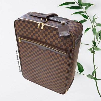 二手旗艦 Louis Vuitton LV 棋盤格紋 行李箱 登機箱 18吋 (中友店) 27502