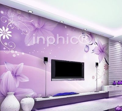 INPHIC-伊奈大型壁畫 壁紙電視牆背景 電視 紙 簡約 美