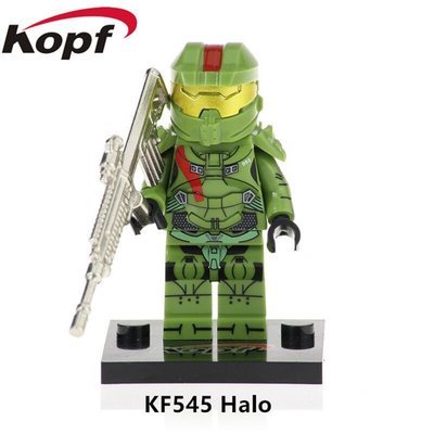 【積木班長】KF545 HALO 菁英戰士 綠色 最後一戰 槍戰 軍事 人偶 袋裝/相容 樂高 LEGO 積木