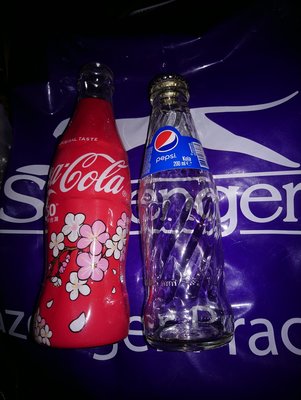 Pepsi 土耳其帶回的百事可樂的空玻璃瓶(有附瓶蓋)