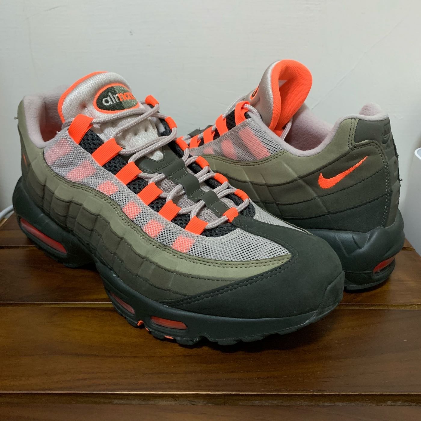 Nike Air Max 95 OG 橄欖綠橘US11.5 木村漸層復古| Yahoo奇摩拍賣