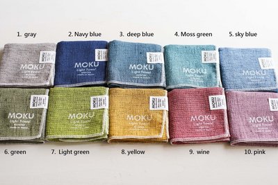 乾媽店。日本製 Kontex  MOKU系列 今治 手帕 手巾 小方巾