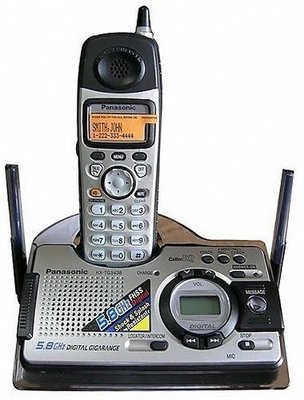 Panasonic國際牌 KX-TG5438 5.8GHz 數位答錄單子機無線電話,變音功能;原價3000, 8 成新