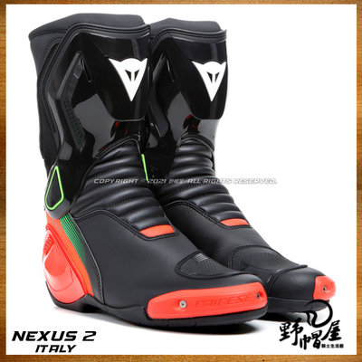 《野帽屋》義大利 DAINESE NEXUS 2 BOOTS 2021新款 賽車靴 競技 新改款 特殊配色可選。義大利