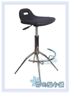 雪之屋 630PU軟墊吧檯椅(黑)/櫃台椅/造型椅/休閒椅/氣壓升降 X757-10