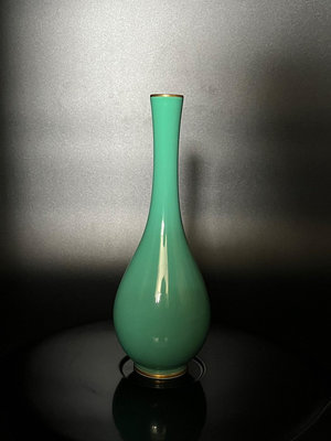 香蘭社綠釉花瓶 觀音瓶