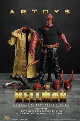 全新 ARTOYS 1/6 地獄怪客 Hellboy Hellman 四頭雕