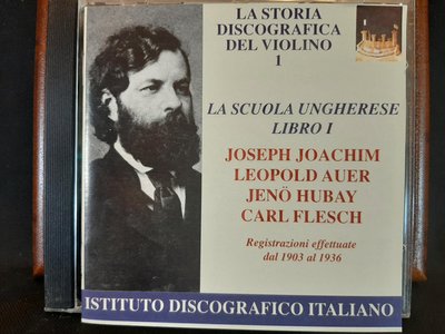 小提琴的歷史紀錄，意大利學院錄音，Joachim,Auer,Hubay,Flesch,姚阿幸，奧爾，胡拜，胡萊雪，1903~1936錄音，如新，