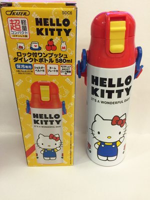 ^燕子部屋 ^日本正版三麗鷗【凱蒂貓 Hello Kitty】超輕量保冷水壺-580ml(特價)