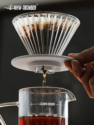 咖啡器具 MHW-3BOMBER轟炸機精靈濾杯 耐熱玻璃V60咖啡濾杯 手沖咖啡過濾器