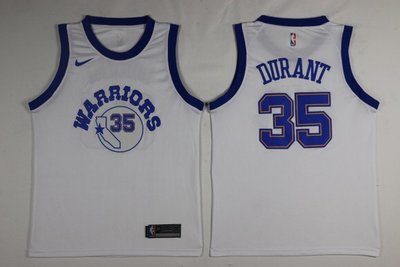 凱文·杜蘭特（Kevin Durant） NBA金州勇士隊 白色 球衣35號