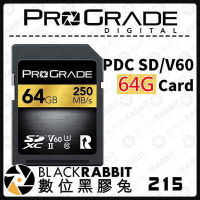 數位黑膠兔【 ProGrade PDC 64G V60 Card 記憶卡 】 64G 記憶卡 公司貨 相機 PDC