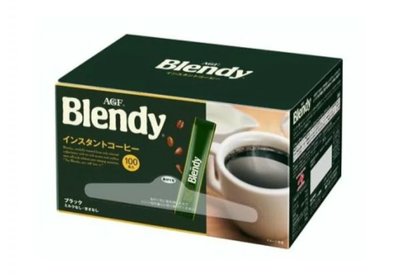 現貨-日本AGF Blendy最新款經典無糖黑咖啡，可直接沖冷水或熱水即溶黑咖啡粉