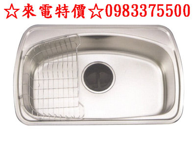 0983375500☆來電特價☆ENZIK sink韓國不鏽鋼水槽 DS-700 不鏽鋼單槽70CM