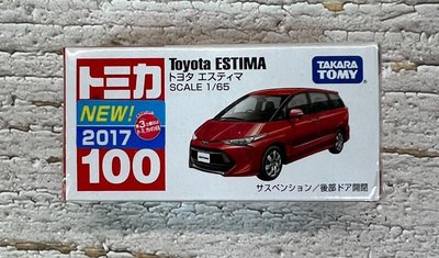 【G&amp;T】TOMICA 多美小汽車 NO.100 新車貼 豐田 Toyota ESTIMA 879657
