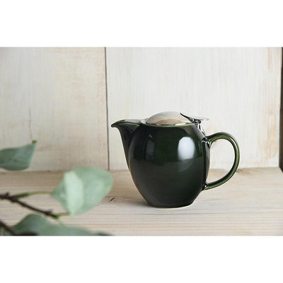 日本製 美濃燒 茶壺 ZERO JAPAN 古董綠黑色茶壺 花茶 茶葉 壺 陶壺 茶具 泡茶