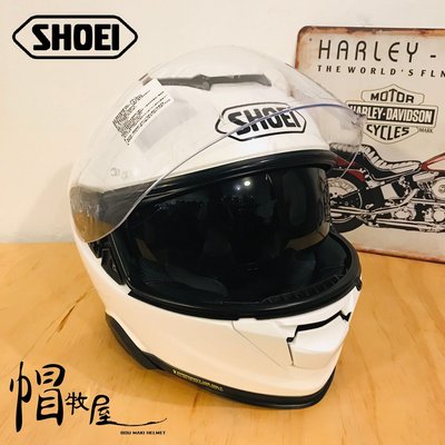 【帽牧屋】日本 SHOEI GT-AIR II 全罩式安全帽 公司貨 內置墨片 進口帽 透氣 內襯全可拆 白
