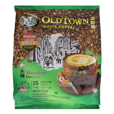 熱銷 馬來西亞OLDTOWN 原裝進口 舊街場 三合一榛果味白咖啡速溶咖啡粉