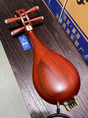 【二手】北京星海紅木柳琴8412-2型，非洲紫檀木專業柳琴樂器，全新16792【元明清古玩】古董 老貨 擺件