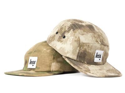 { POISON } LESS SQUARE LOGO CAMP CAP 最新款迷彩 A-TACS 可調式扣帶 五片帽