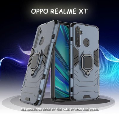 shell++鋼鐵人俠 OPPO Realme XT 磁吸 指環扣 支架 手機殼 軟殼 硬殼 盔甲 防摔 保護殼