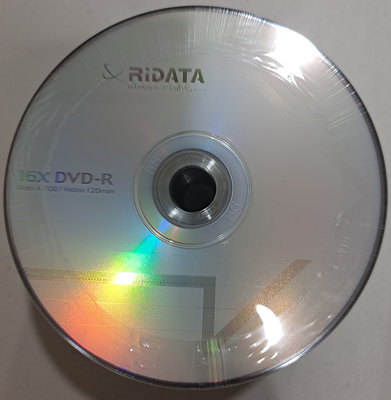 【空白光碟/空白片/燒錄片】【空白光碟/空白片/燒錄片】RITEK錸德 D DVD-R 16X 4.7GB (50片裝)