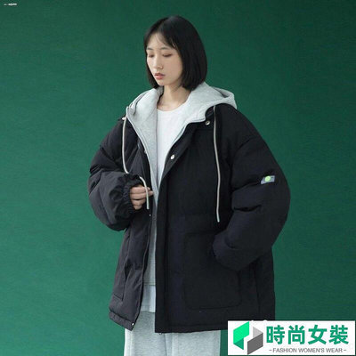 冬季外套 大衣 保暖風衣 防風 羽絨棉服女2021新款爆款韓版oversize學生ins潮棉襖冬季棉衣外套-時尚女裝