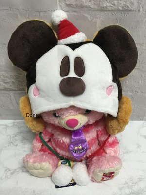 🌸Dona代購🌸現貨 日本迪士尼樂園限定 聖誕節 米老鼠 米奇薑餅人立體造型 毛絨絨帽子/頭套 B08
