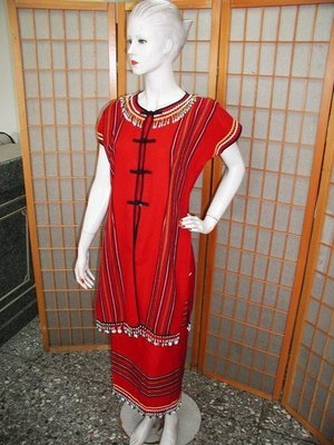 *原住民服飾...麗琦名坊*....泰雅族改良式純手工縫珠套裝