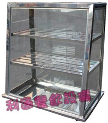 《利通餐飲設備》 小菜櫥-鐵 2尺 (3層) 玻璃展示櫃 黑白切展示台 玻璃櫥 展示櫥