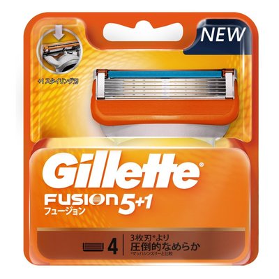 💓好市多代購💓 Gillette Fusion吉列鋒隱5+1手動刮鬍刀片組 補充包4入一盒(5片刮鬍+1片精細修髮)