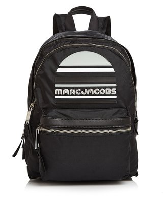 美國名牌MARC JACOBS Logo Backpack專櫃款防水尼龍後背包書包(大款)現貨在美特價$5680含郵