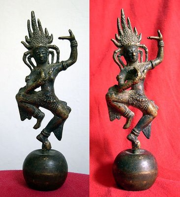 佛教銅雕餐具裸體舞蹈佛像女神佛雕像印度民藝或泰國東南亞民藝銅器鈴鐺【心生活美學】