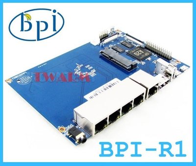 《德源科技》r)現貨 2016新品 BPI-R1香蕉派Banana PI R1 智能路由器4路千兆SATA接口