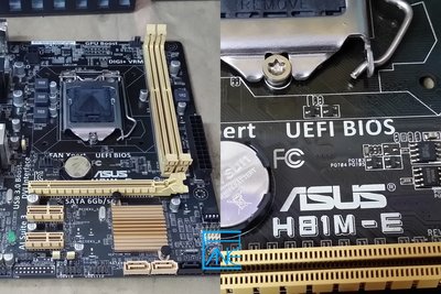 【 大胖電腦 】ASUS 華碩 H81M-E 主機板/附擋板/1150腳位/DDR3 良品 保固30天 直購價400元