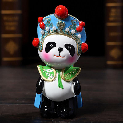 【現貨】熊貓擺件 創意中國風特色禮品出國禮物送老外 變臉功夫熊貓擺飾