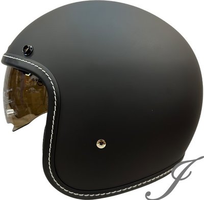 《JAP》THH T-383A+ T383A 素色 消光黑 雙鏡片 內襯全可拆洗半罩 復古帽安全帽📌贈外鏡片