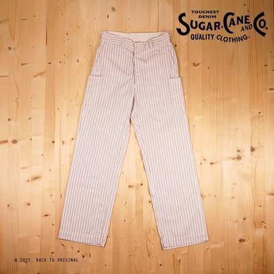 BTO 日本【SUGAR CANE】COKE STRIPE 復古可樂條紋休閒工作褲