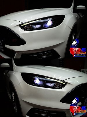 GAMMAS-HID FORD 福特 FOCUS MK 3.5 遠近魚眼大燈 PVC光圈 LED天使眼 嘉瑪斯台中