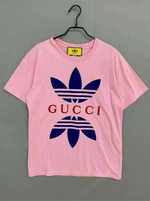 Gucci 聯名 adidas 三葉草短袖