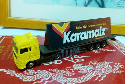 【收藏新天地】德國 Karamalz 黑麥啤酒...大貨車模型 【二手模型】值得收藏