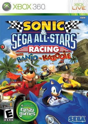 【二手遊戲】XBOX360 索尼克與SEGA全明星大賽車 音速小子 SONIC ALL STARS RACING 英文版