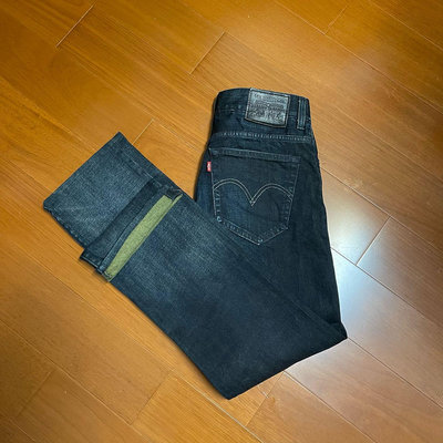 （Size 30/34) Levi’s 523黑皮標彈性修身牛仔褲（32-3）
