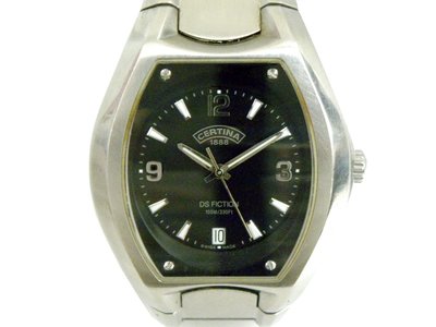 [專業模型] 石英錶 [CERTINA HA10739] 雪鐵那 DS 厚鋼錶[黑色面+日期]中性/時尚/軍錶